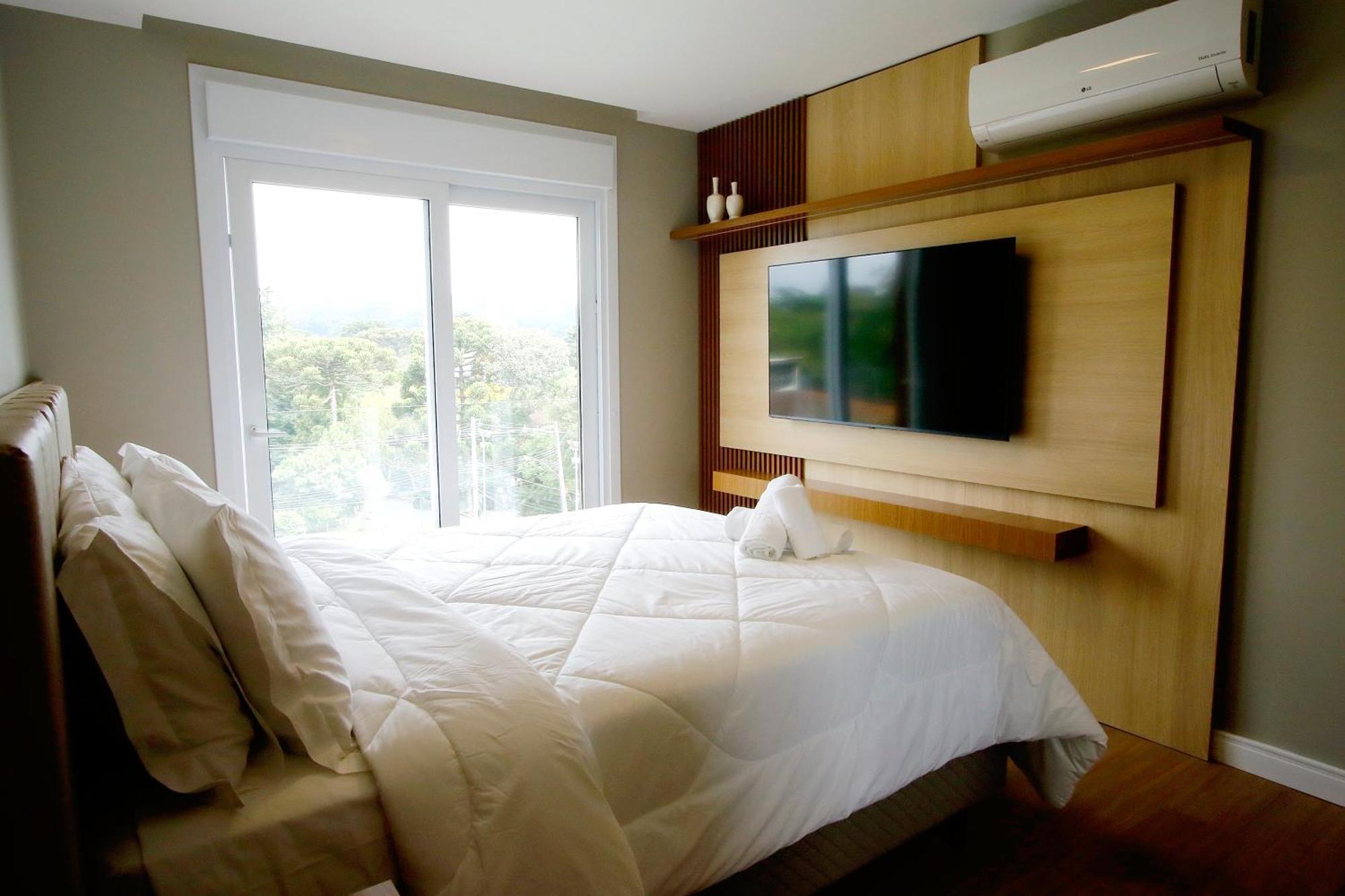 Luxuoso Apartamento Em Gramado - 2 Suites Esterno foto