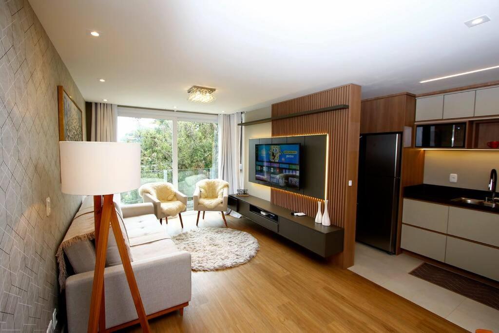 Luxuoso Apartamento Em Gramado - 2 Suites Esterno foto